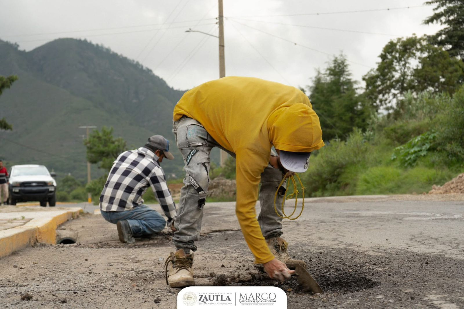 trabajos de bacheo
