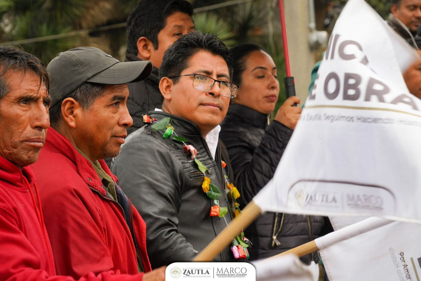 adoquinamiento de la calle Reforma en la comunidad de San Francisco del Progreso.
